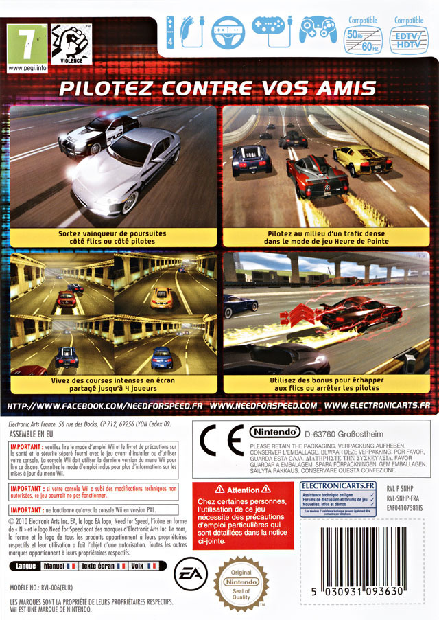 Jeux Vidéo Need For Speed Hot Pursuit Wii