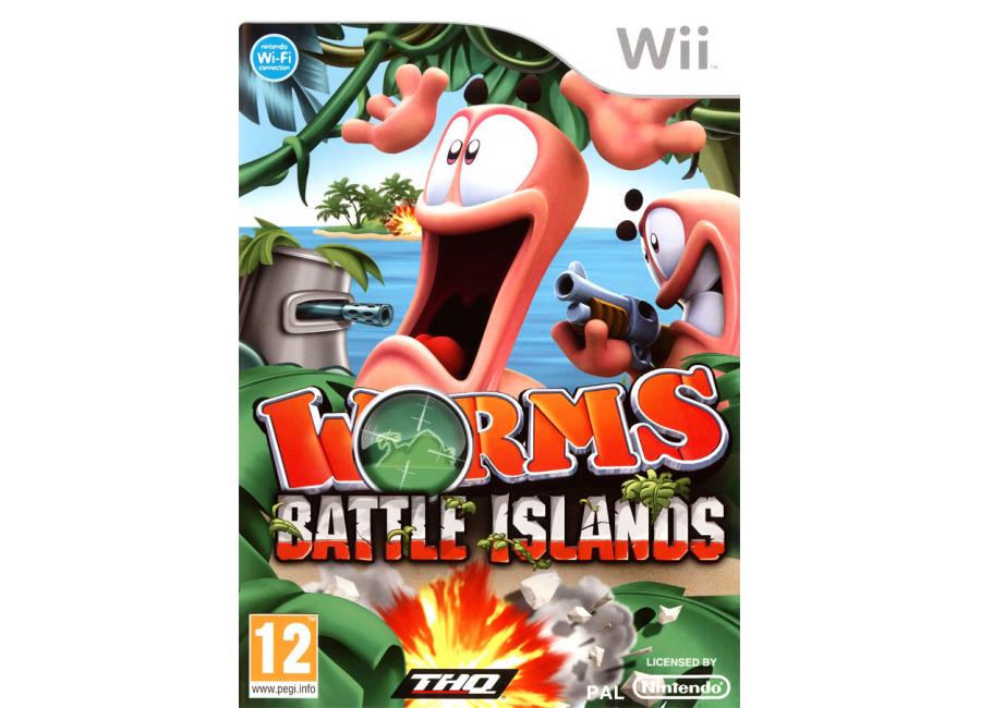 Worms battle. Worms: Battle Islands. Worms Nintendo Wii. Worms Battle Islands Wii.