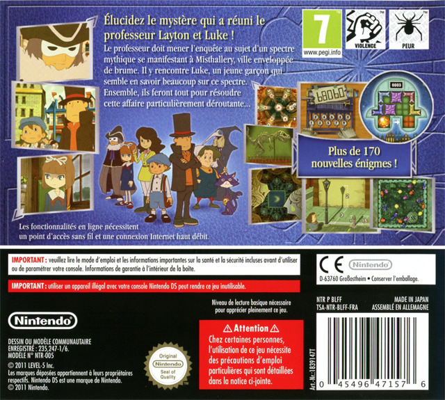 Professeur Layton Et L'Appel Du Spectre Ds