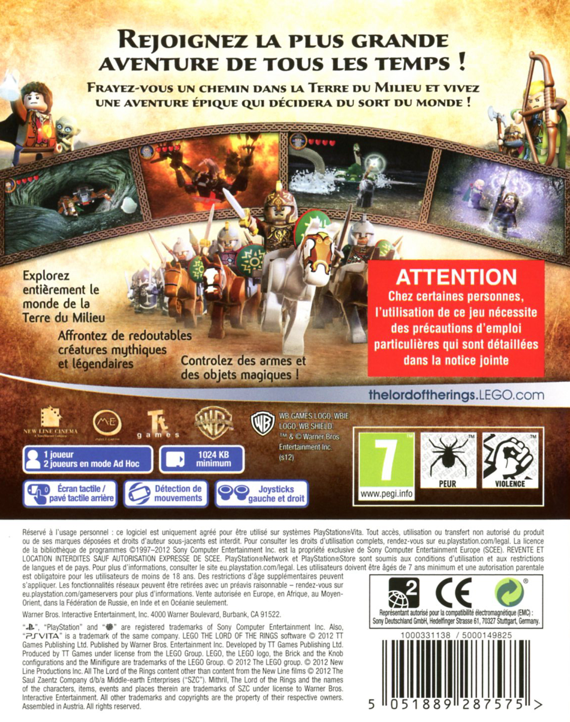 Lego Le Seigneur Des Anneaux Playstation Vita (Ps Vita)