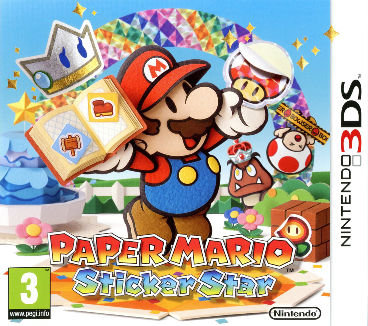 Jeux Video Paper Mario Sticker Star 3ds D Occasion Jeux Video Paper Mario Sticker Star 3ds D Occasion