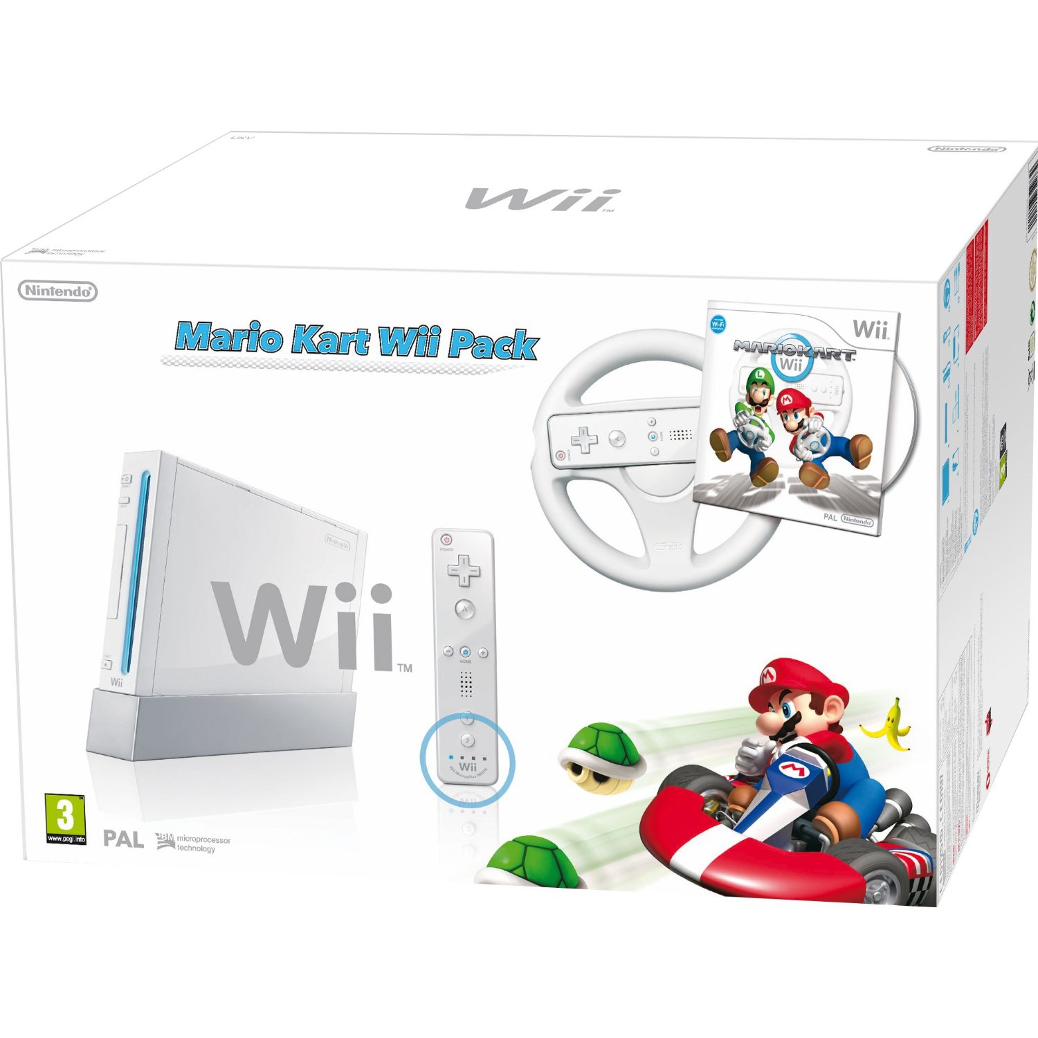 Console Nintendo Wii Blanc + 1 Manette + Mario Kart