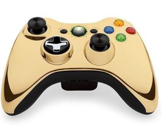 Acc. De Jeux Vidéo Microsoft Manette Sans Fil Chrome Xbox 360