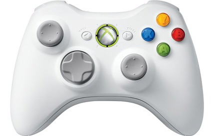 Acc. De Jeux Vidéo Microsoft Manette Sans Fil Blanc Xbox 360