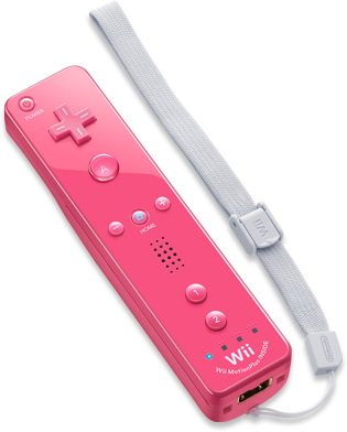 Acc. De Jeux Vidéo Nintendo Manette Wiimote Motion Plus Rose Wii Wii U