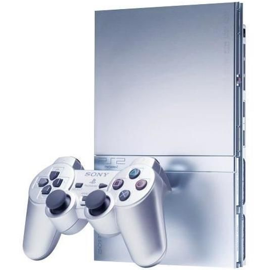 Console Sony Ps2 Slim Argent + 1 Manette