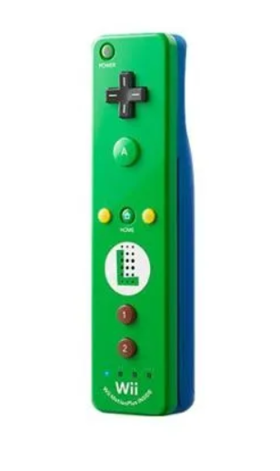 Acc. De Jeux Vidéo Nintendo Manette Wiimote Motion Plus Luigi Vert Bleu Wii Wii U