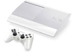 Console Sony Ps3 Ultra Slim Blanc 12 Go + 1 Manette