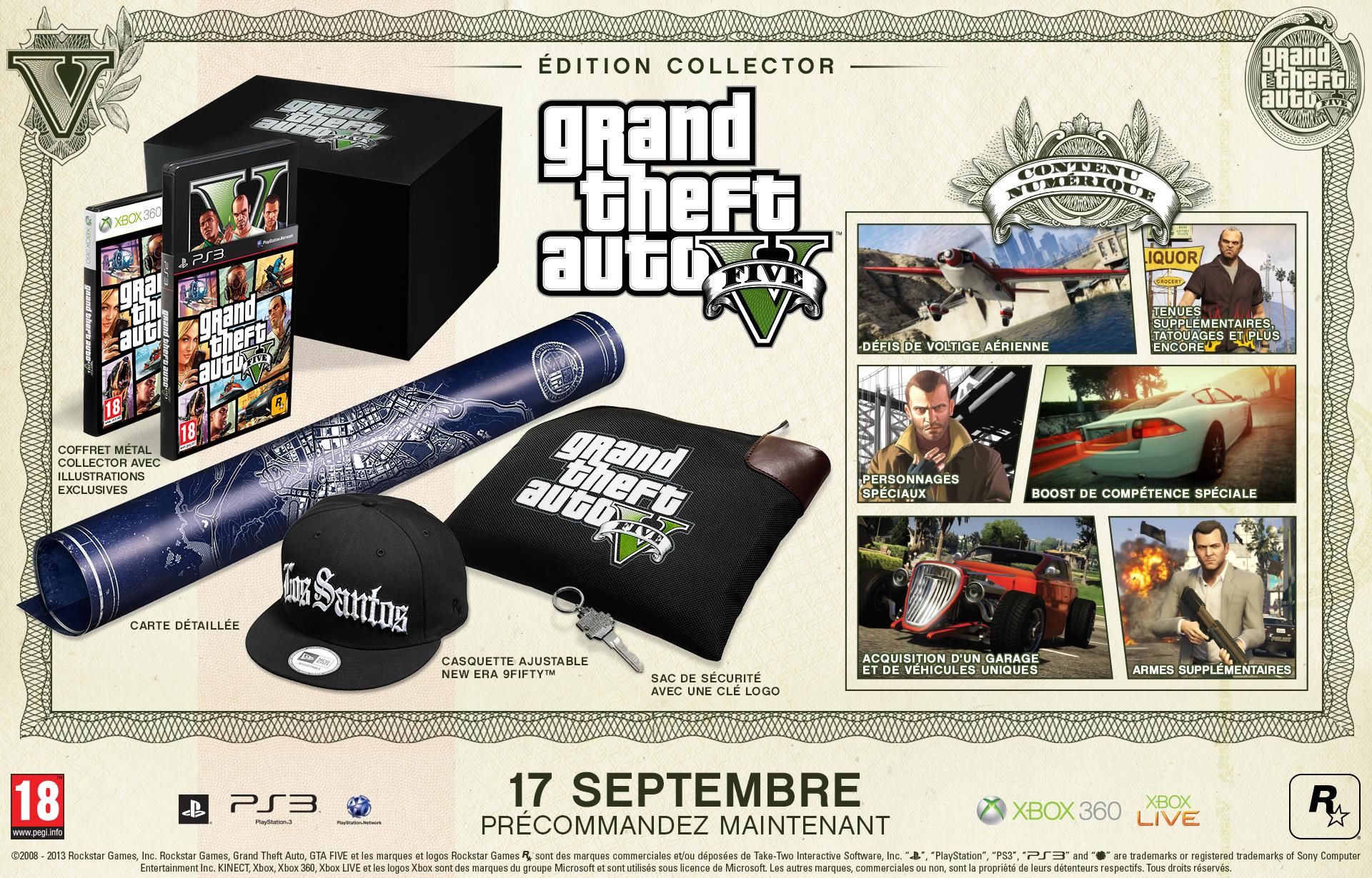 Rockstar Games Jeux Vidéo Grand Theft Auto V (Gta 5) Edition Collector Xbox 360