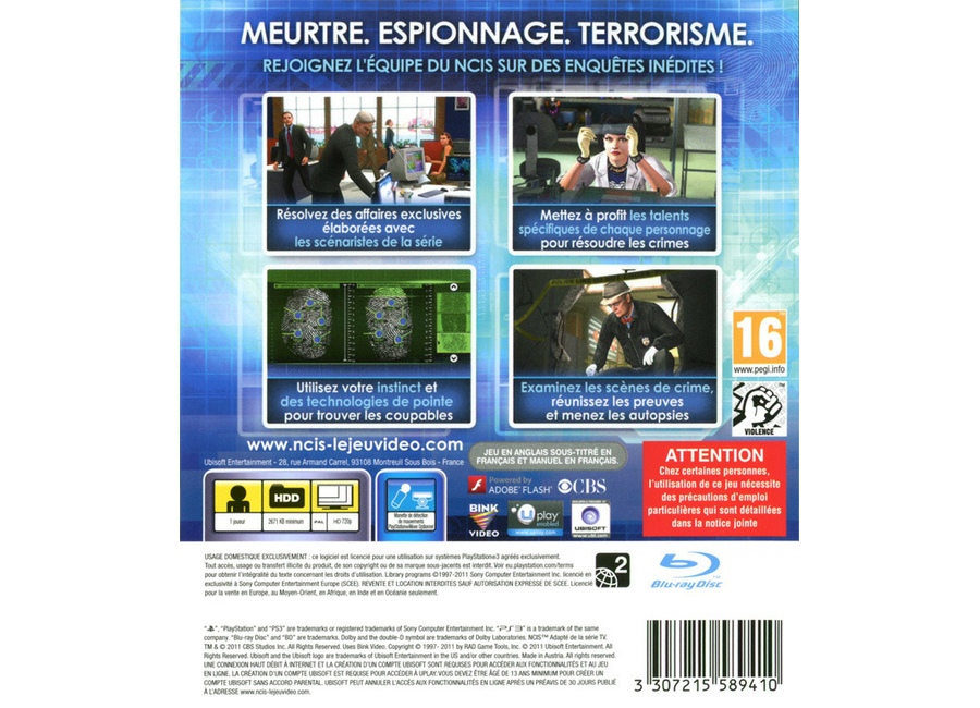 Jeux Video Ncis Playstation 3 Ps3 D Occasion
