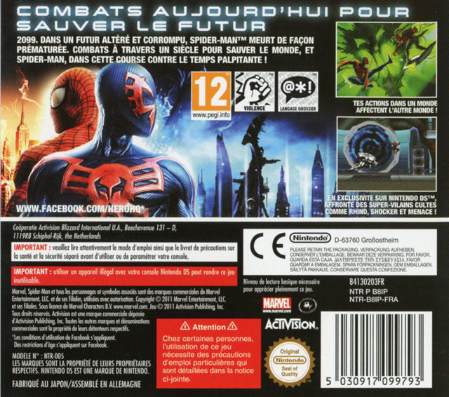 Spider-Man Aux Frontières Du Temps Ds