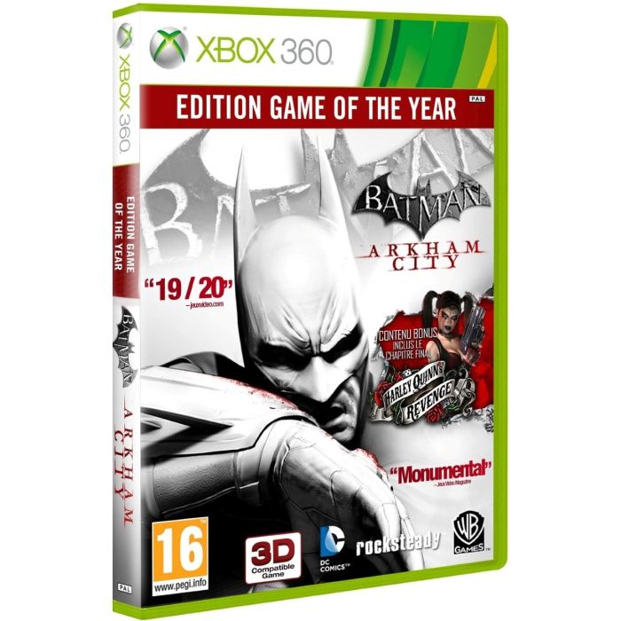 Jeux Vidéo Batman Arkham City Edition Game Of The Year Xbox 360