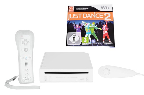 Console Nintendo Wii Blanc + 1 Manette + Just Dance 2