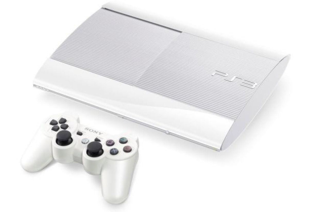 Console Sony Ps3 Ultra Slim Blanc 500 Go + 1 Manette