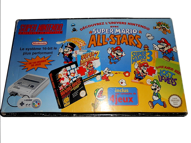 Console Nintendo Super Nintendo Gris + 1 Manette + Super Mario All Stars