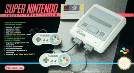 Console Nintendo Super Nintendo Gris + 2 Manettes + Super Mario World