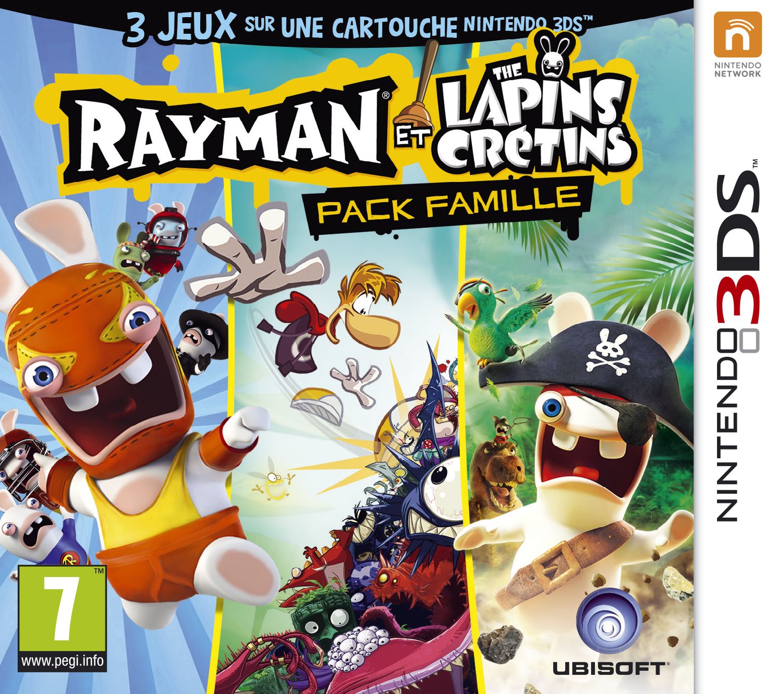 Jeux Vidéo Rayman Et Les Lapins Crétins - Pack Famille 3DS