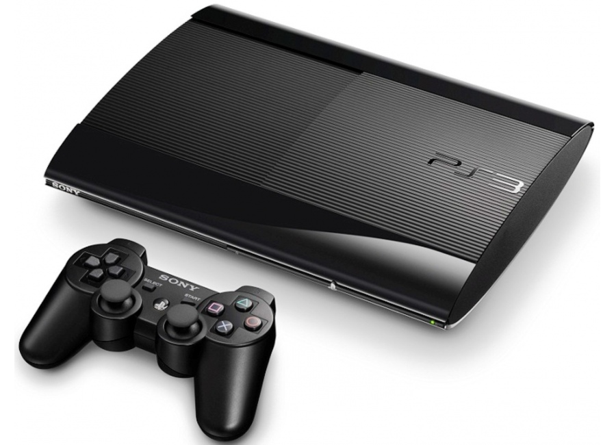 Console SONY PS3 Ultra Slim Noir 80 Go + 1 manette d'occasion