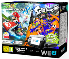 Console Nintendo Wii U Noir 32 Go + 1 Manette + Mario Kart 8 + Splatoon