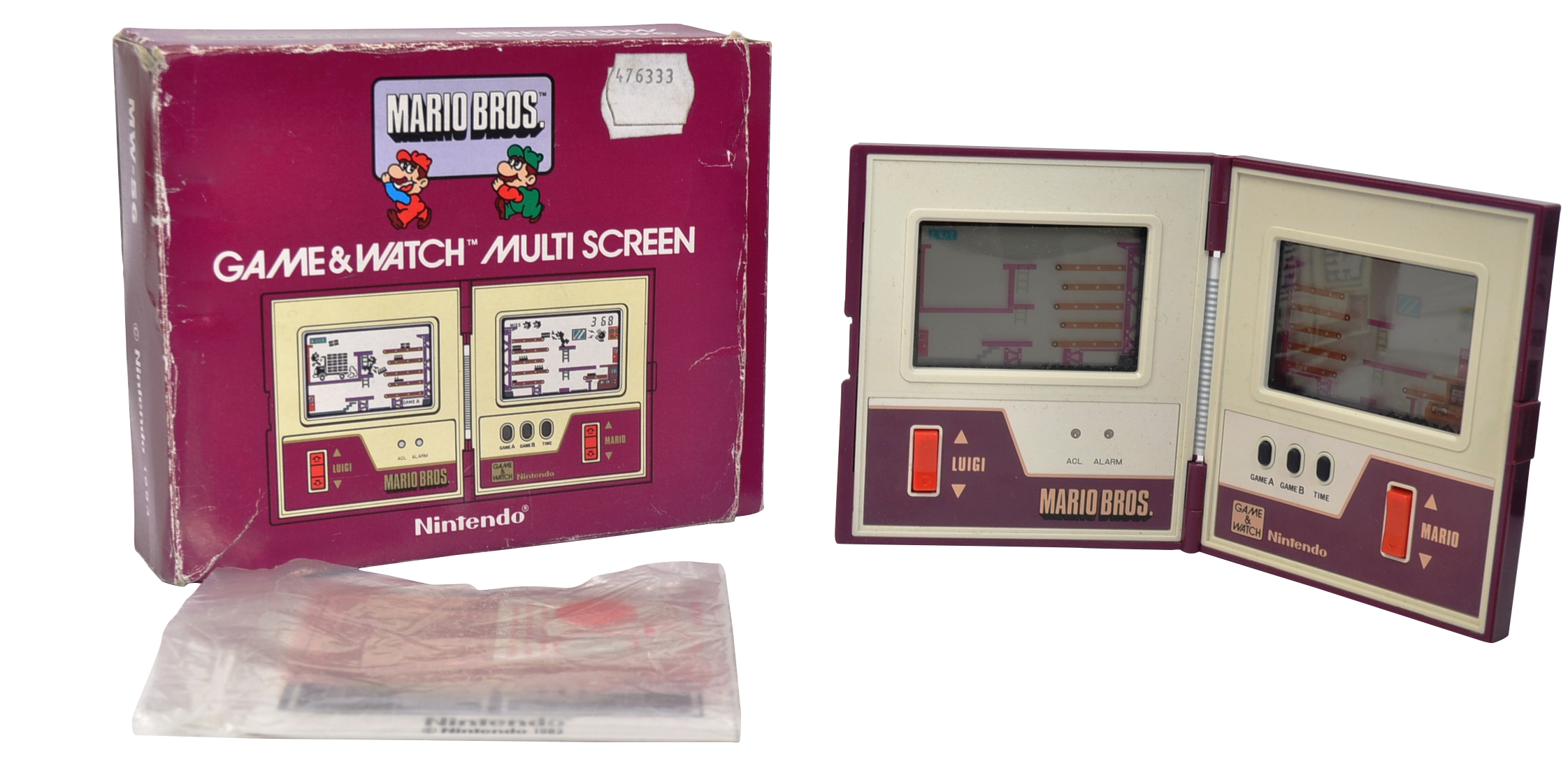 Console Nintendo Game And Watch Rouge Mario Bros