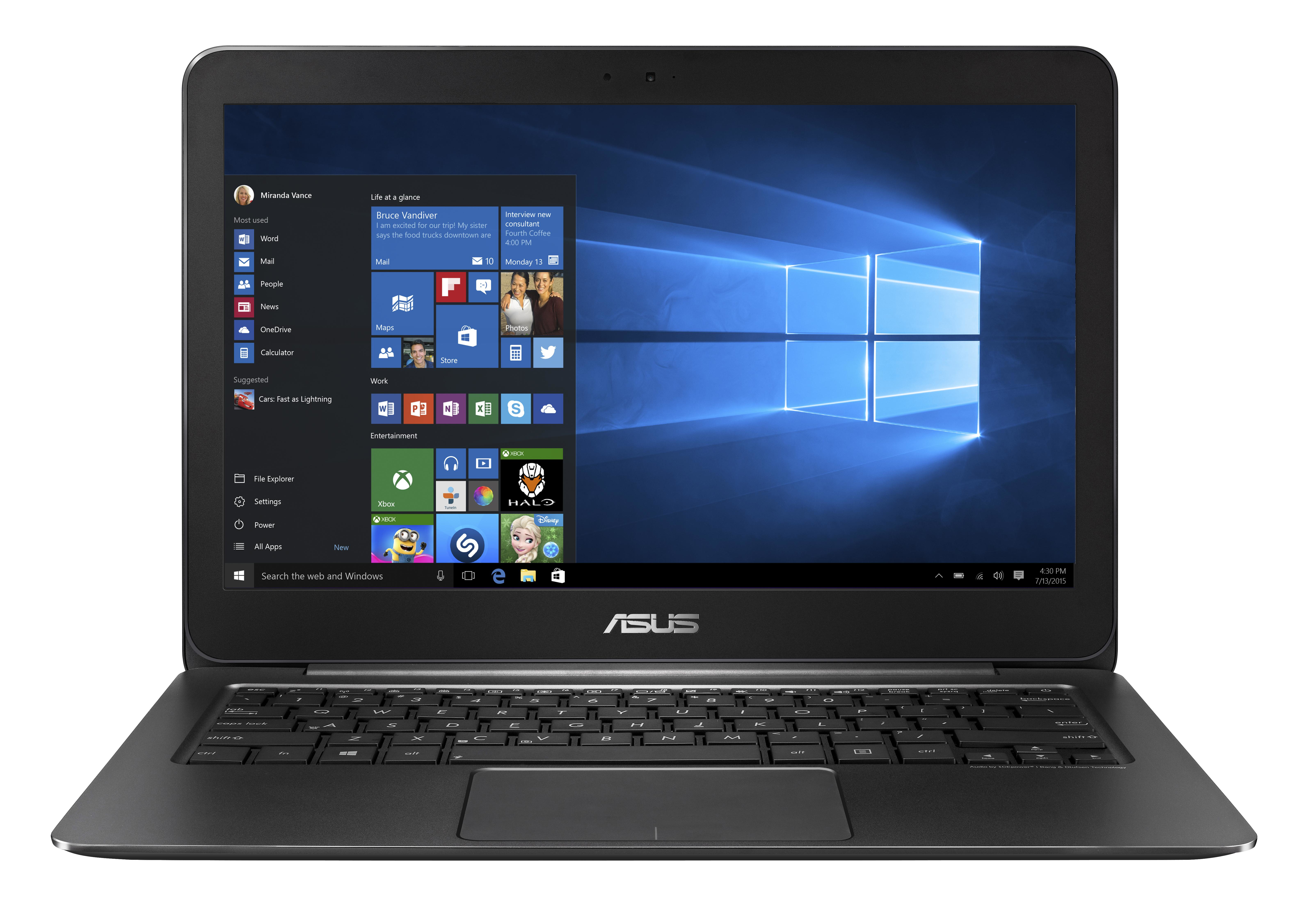 Ordinateurs Portables Asus Zenbook Ux305Ca-Dq150T Intel Core M 8 Go 256Go 13.3" Noir