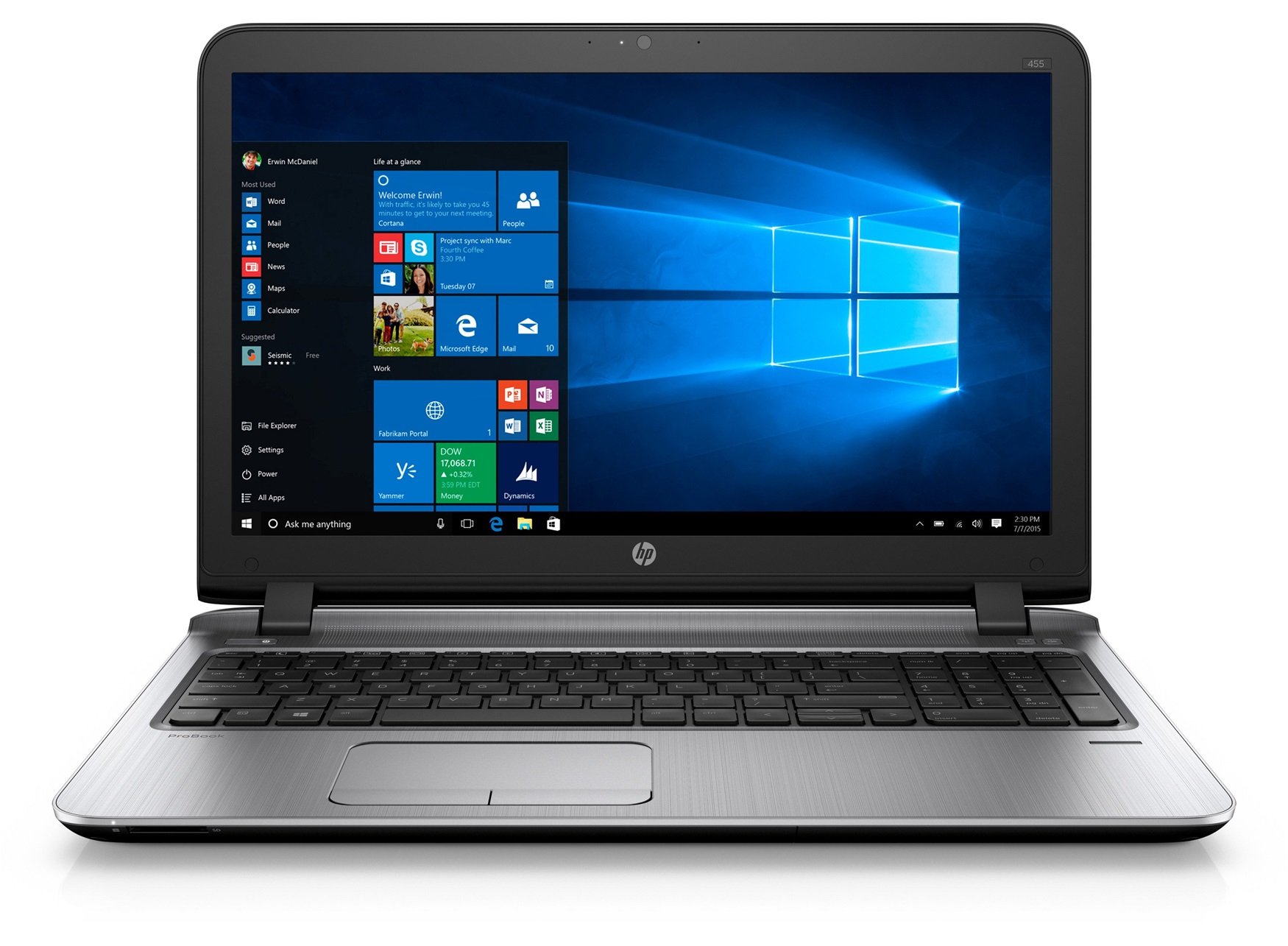 Ordinateurs Portables HP Probook 455 G3 Amd A 4 Go Ram 500Go Hdd 15.6"