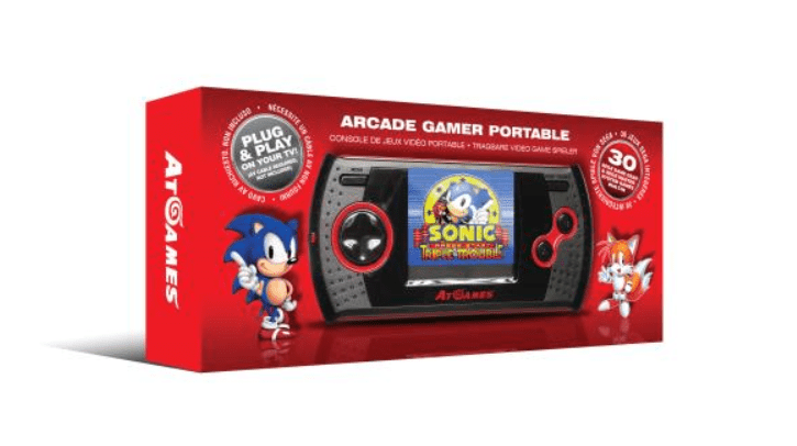 Console Atgames Sega Arcade Gamer Portable Noir + 30 Jeux