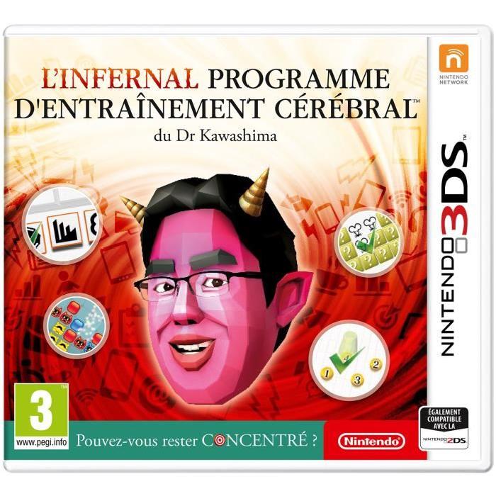 Jeux Vidéo L'Infernal Programme D'Entraînement Cérébral Du Dr Kawashima 3DS