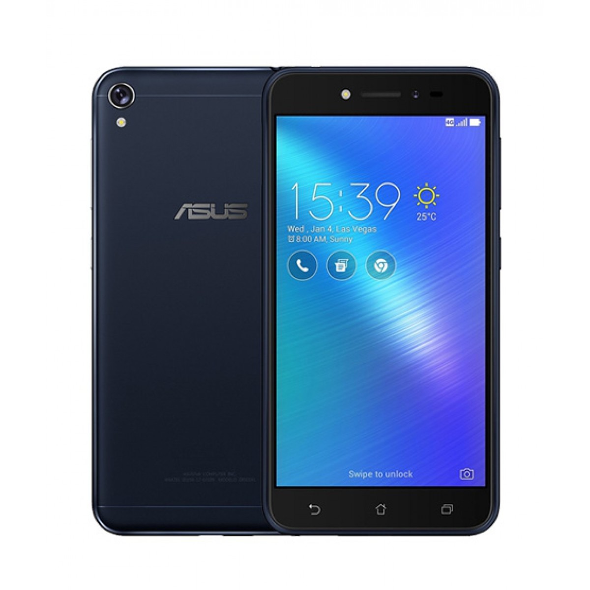 Asus Zenfone Live Zb501Kl Smartphone Portable Débloqué 4G (Ecran: 5 Pouces - 16 Go - Double Nano-Sim - Android) Marine Noir