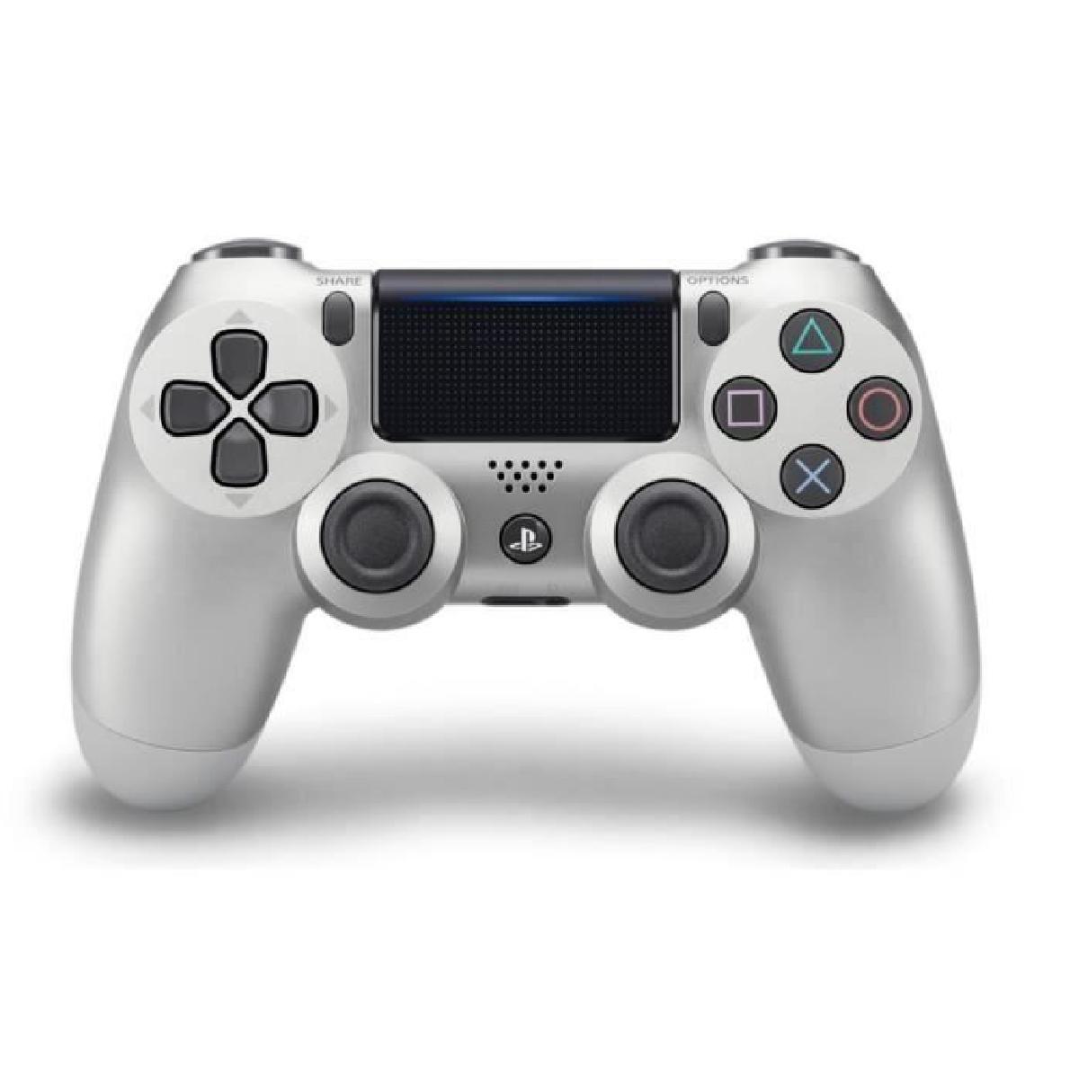 Acc. De Jeux Vidéo Sony Manette Sans Fil Dualshock 4 V2 Argent PS4