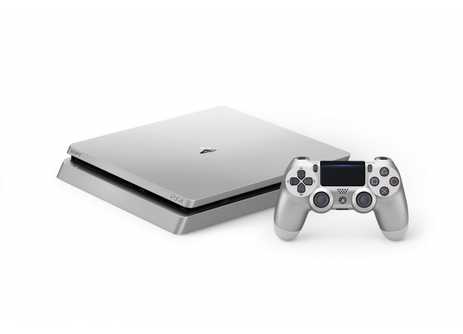 Console SONY PS4 Slim Argent 500 Go + 1 d'occasion