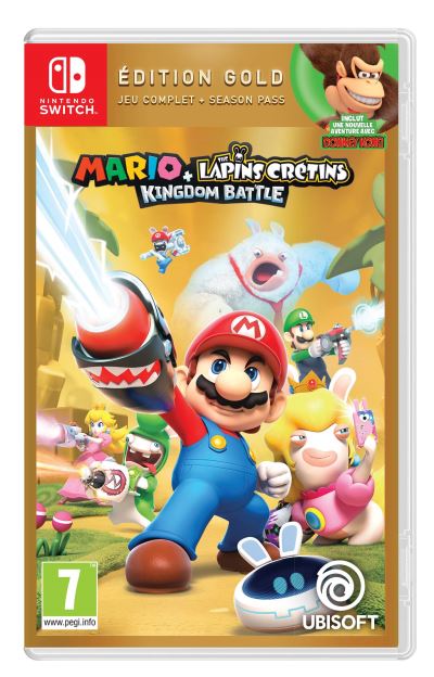 Jeux Vidéo Mario + The Lapins Crétins Kingdom Battle Edition Gold Switch