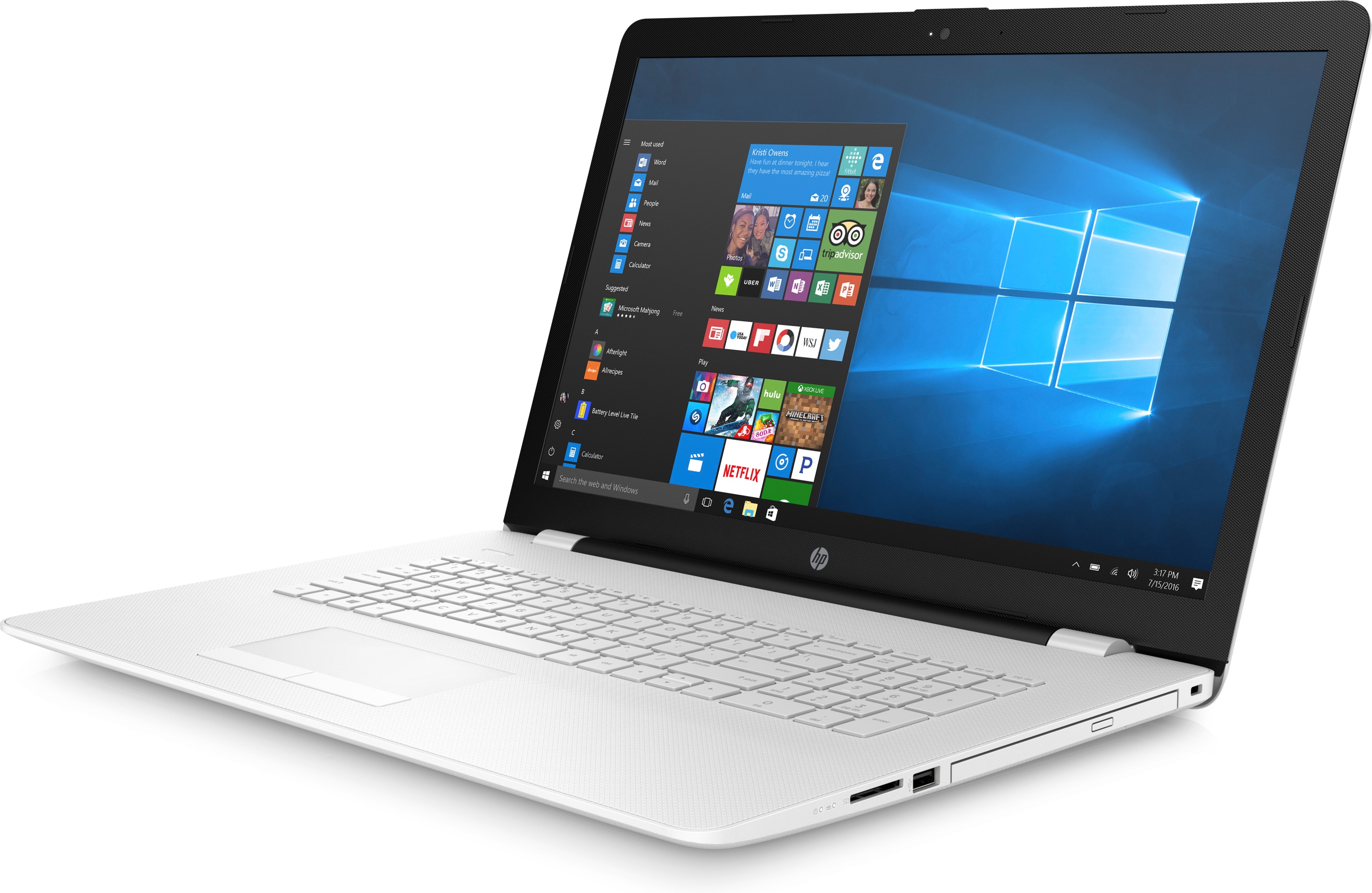 Ordinateurs Portables HP 17-Ak055Nf Amd E 4 Go Ram 1 To Hdd 17,3"