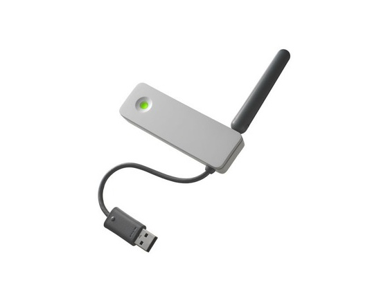 Acc. De Jeux Vidéo Microsoft Adaptateur Wifi Argent Xbox 360