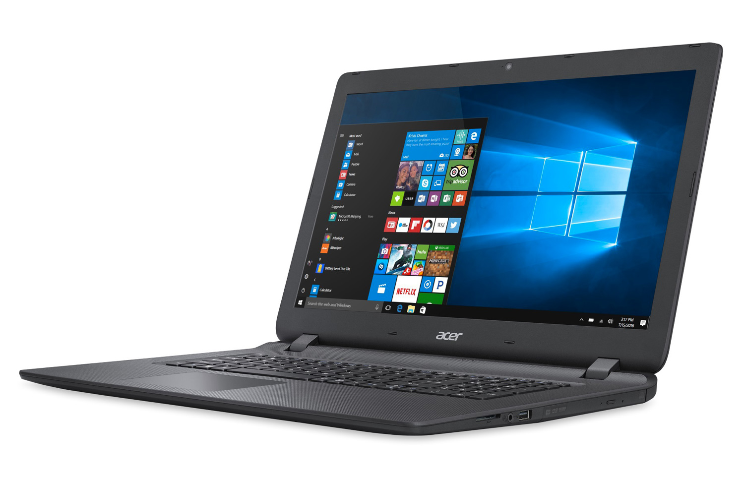 Ordinateurs Portables Acer Aspire Es1-732-P9A1 Intel Pentium 4Go Ram 1To Hdd 17.3"