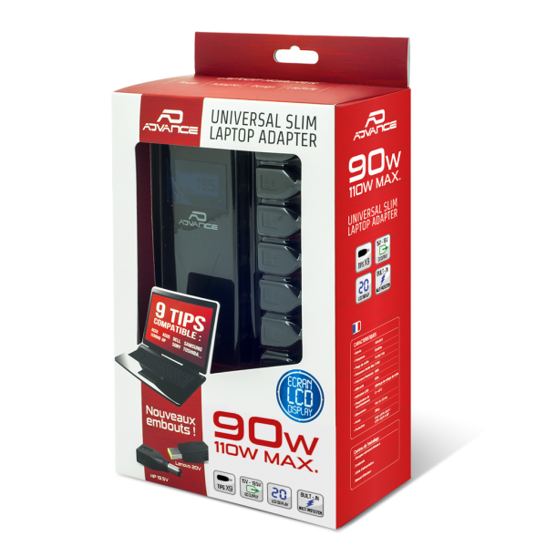 Chargeur Ordinateur Portable Advance Chargeur Universel Chg-110 90 W