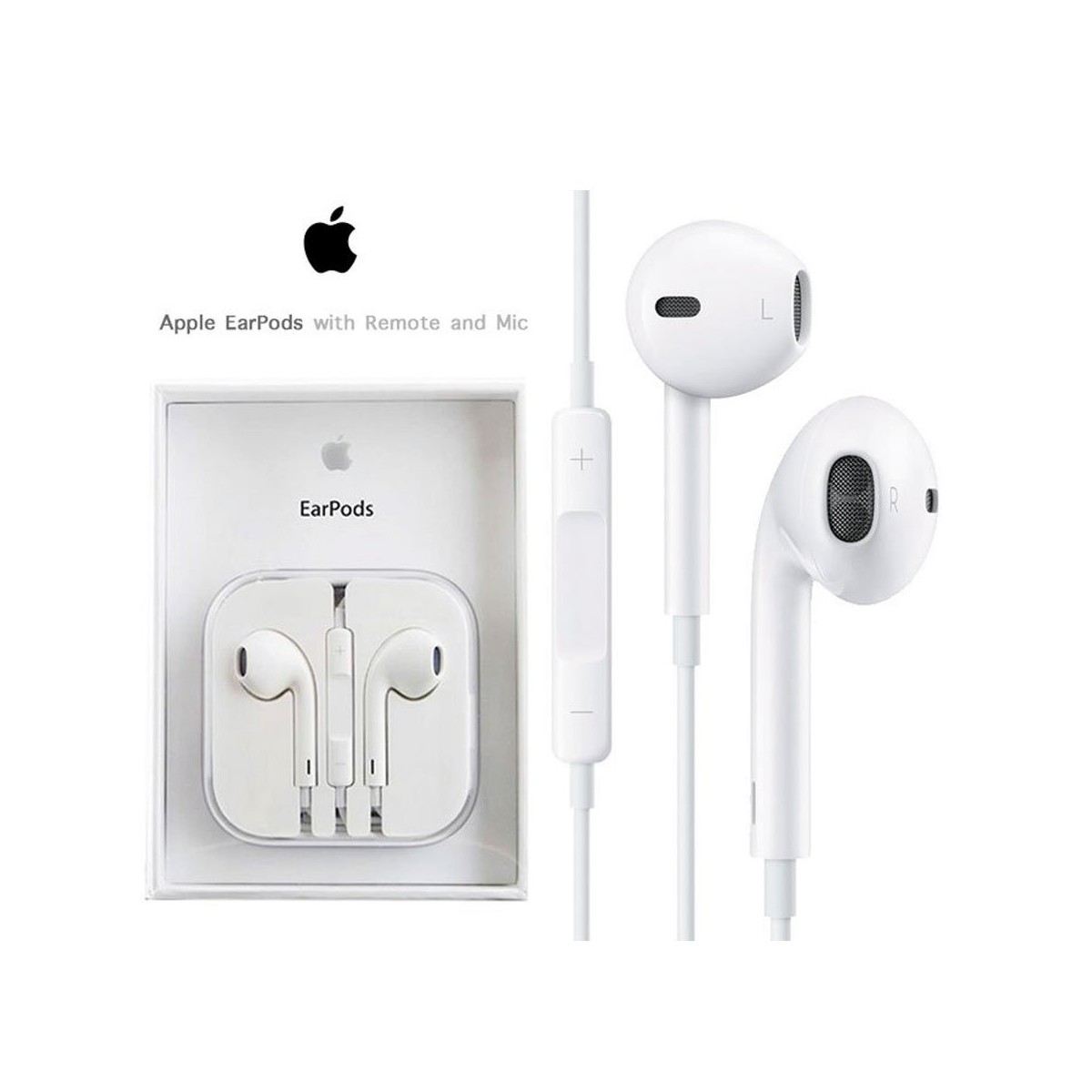 Casque Apple Earpods Md827Zm/B Blanc Filaire