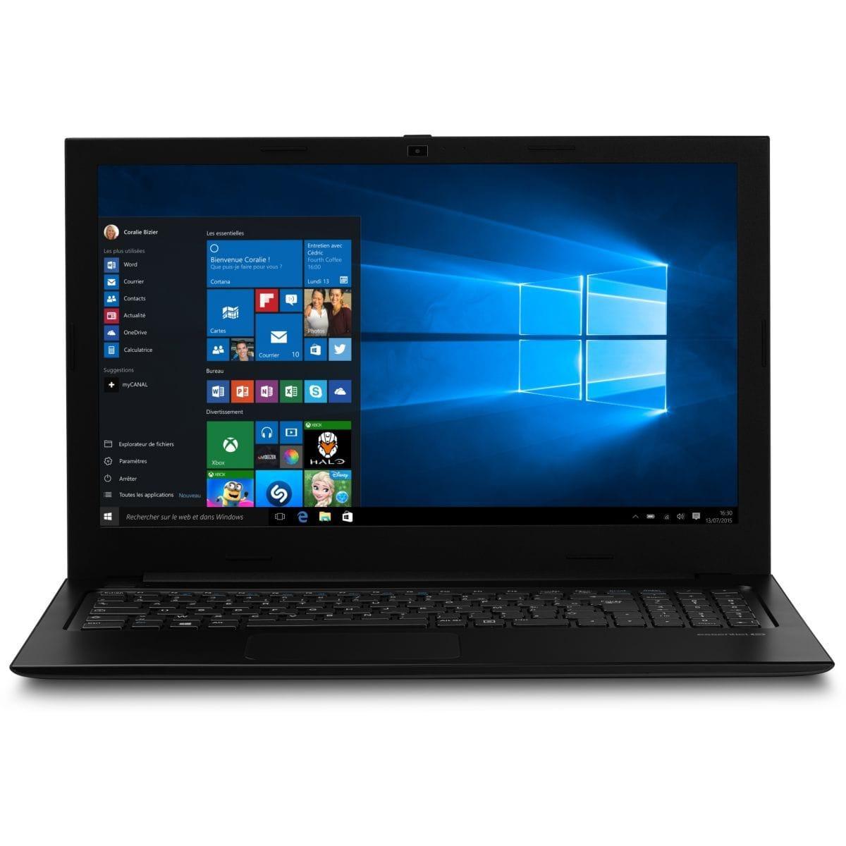 Ordinateurs Portables Essentielb Smart'Mouv 1513-1 Intel Pentium 4 Go Ram 500 Go Hdd 64Go SSD 15.6"