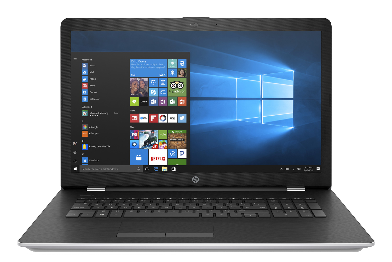 Ordinateurs Portables HP 17-Ca0065Nf Amd A 4Go Ram 1To Hdd 17.3"