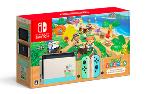 Console NINTENDO Switch Animal Crossing 32 Go + 2 Joy Con Blanc Vert