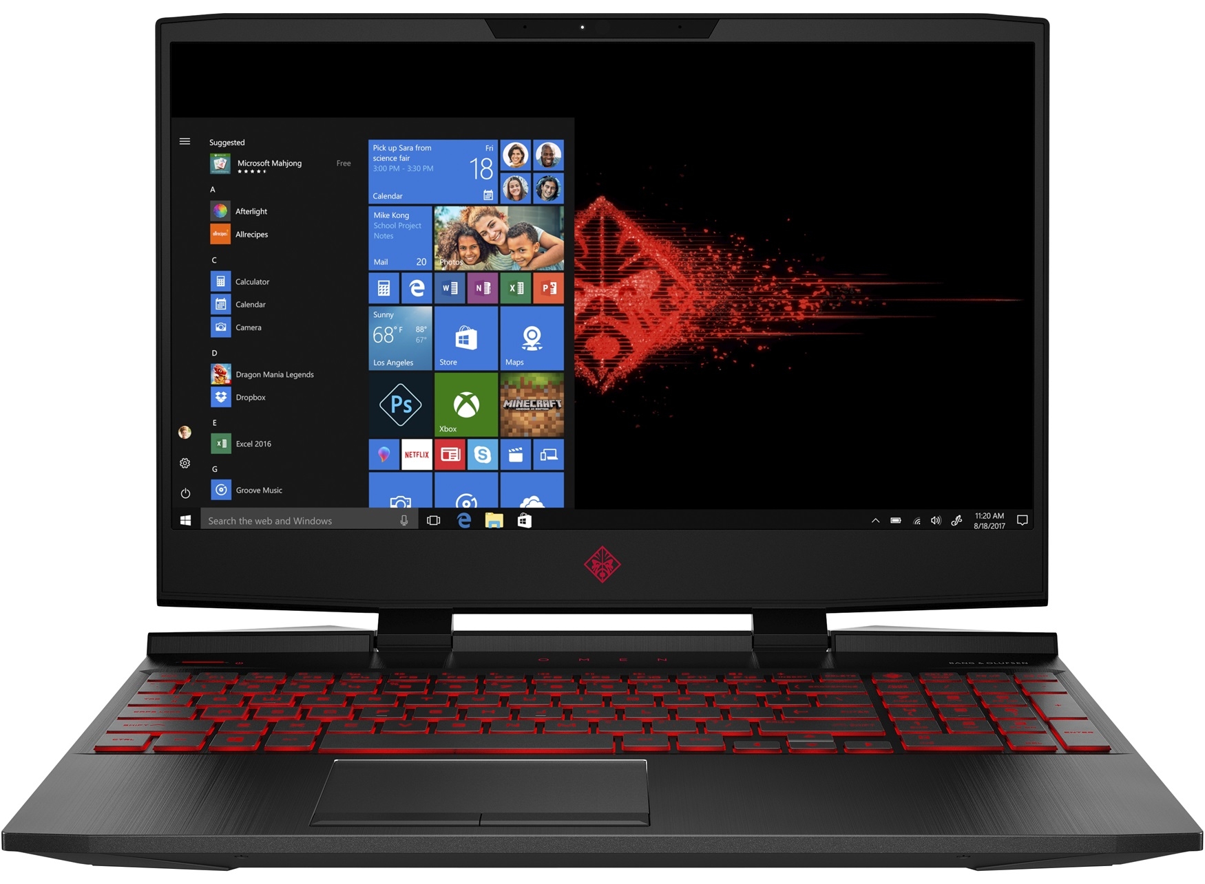 Ordinateurs Portables HP Omen 15-Dc0001Nf i5 8 Go Ram 1 To Hdd 128 Ho SSD 15.4"
