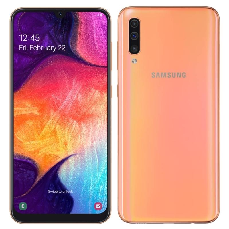 SAMSUNG Galaxy A50 Corail 128 Go Débloqué