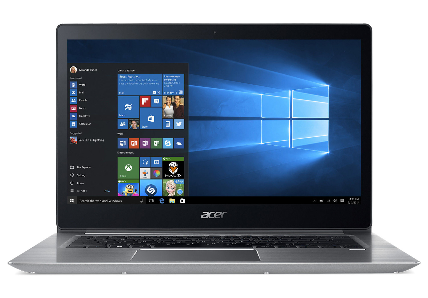Ordinateurs Portables Acer Swift Sf314-52-59Gc i5 4 Go Ram 256 Go SSD 14"