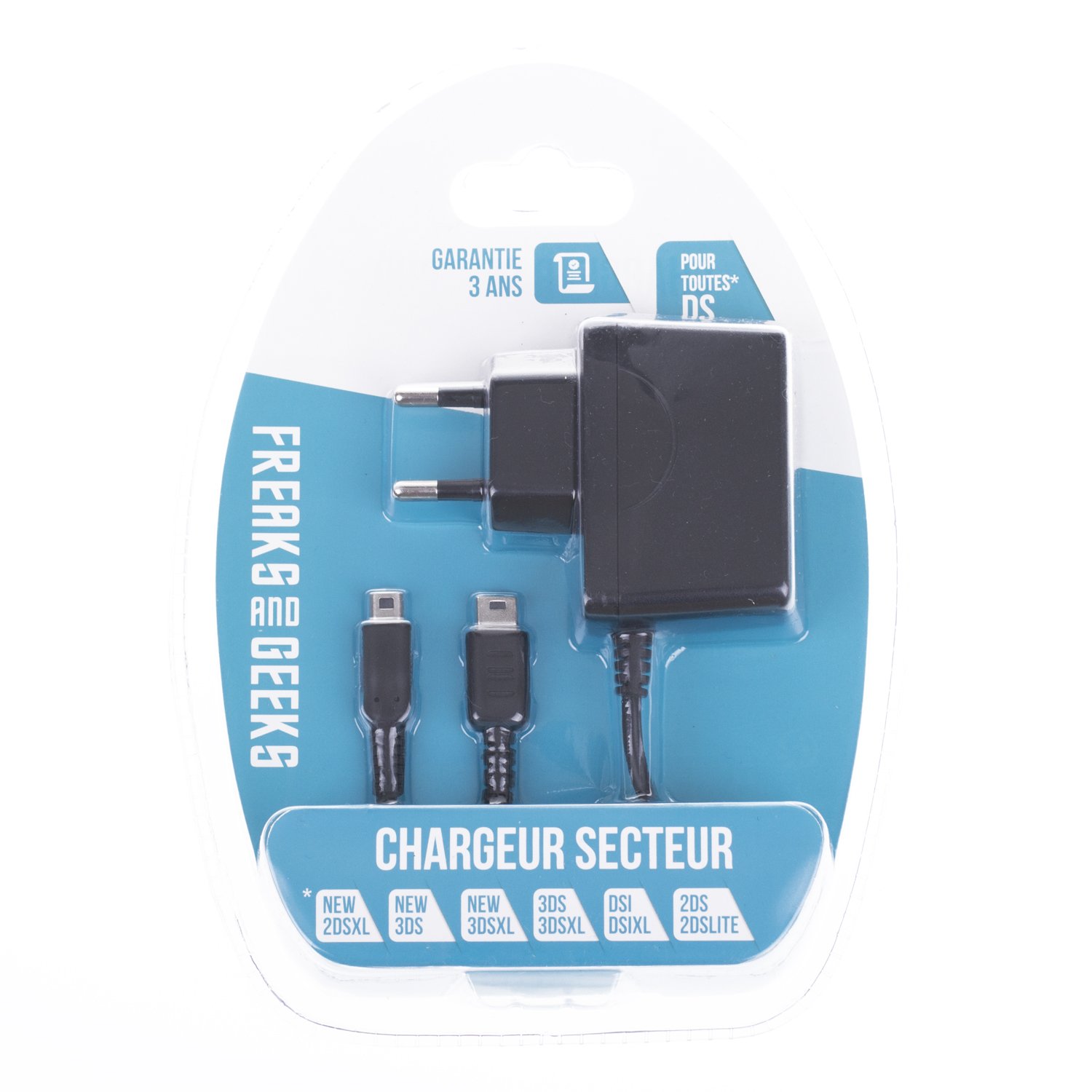 Acc. De Jeux Vidéo Freaks And Geeks Chargeur Filaire Noir Multi Ds