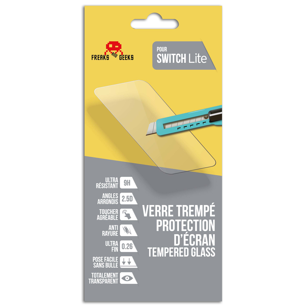 Acc. De Jeux Vidéo Freaks And Geeks Protection Film Verre Trempé Switch Lite