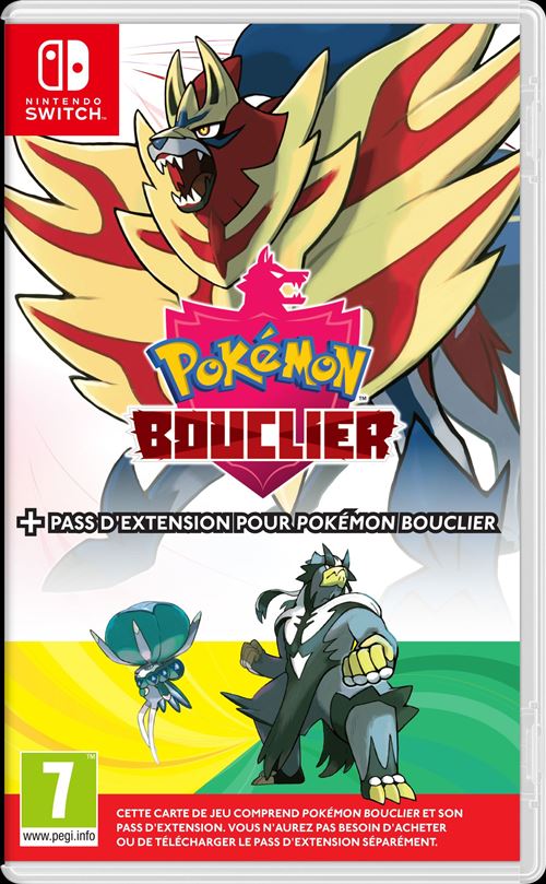 Nintendo Jeux Vidéo Pokémon Bouclier + Pass D'Extension Switch