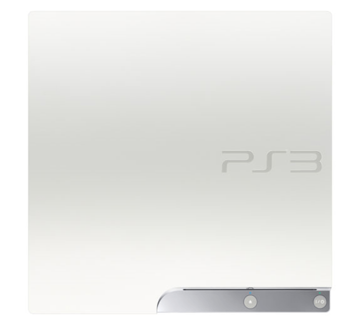 Console Sony Ps3 Slim Blanc 320 Go Sans Manette