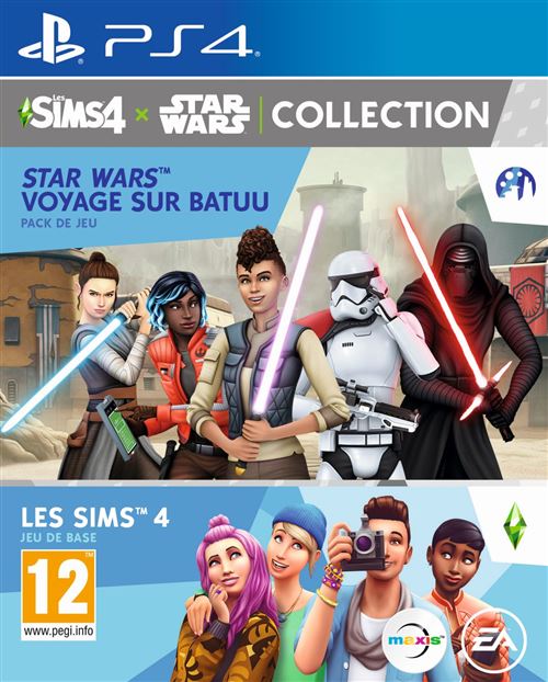 Jeux Vidéo Pack Les Sims 4 + Star Wars Voyage Sur Batuu PlayStation 4 (PS4)
