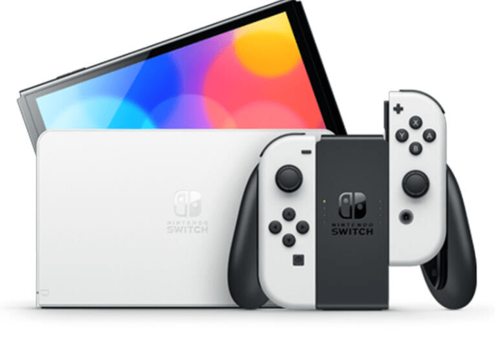 Console Nintendo Switch (oled) Noir 64 Go + 2 Joy Con Blanc