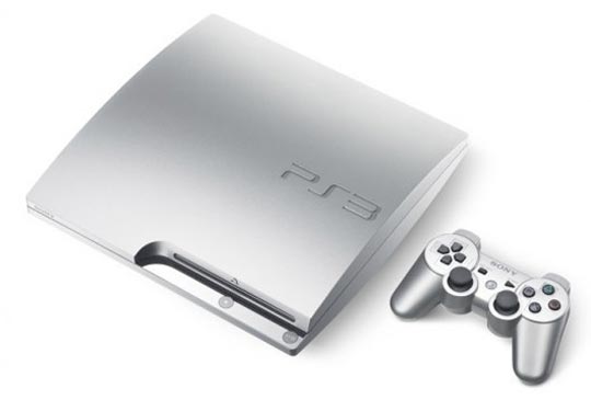 Console Sony Ps3 Slim Argent 320 Go Sans Manette